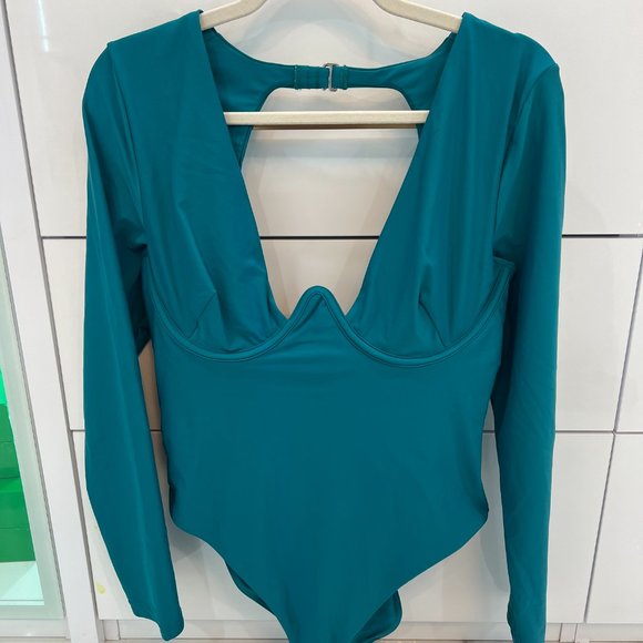 Andrea Iyamah AMAR ONE PIECE SWIMSUIT - OCEAN